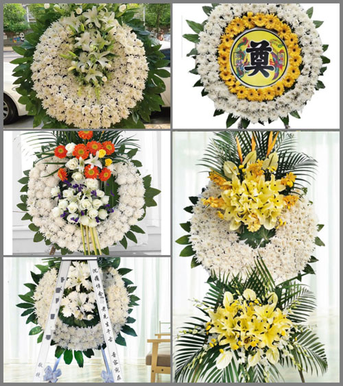 广东肇庆市德庆县莫村镇古有村花圈速递